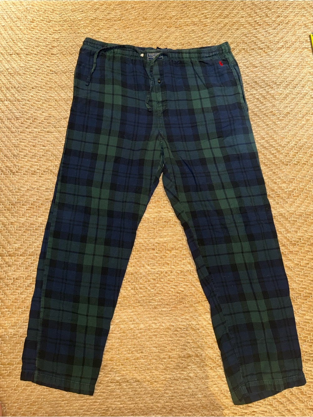 Polo by Ralph Lauren Green & Navy Plaid Jogger Pants